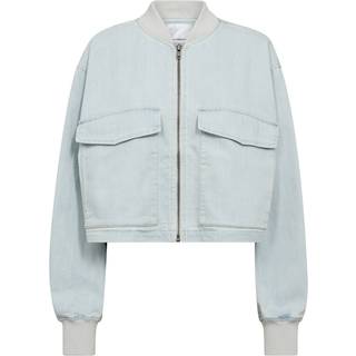 Co'couture Terracc Denim Bomber Blazer 30312 114-Fade Denim (SMALL)