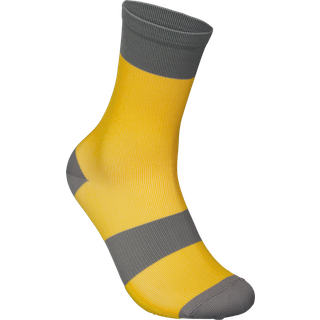 Poc Cykelstrømper til Børn Essential MTB Sock Aventurine Yellow/Sylvanite Grey