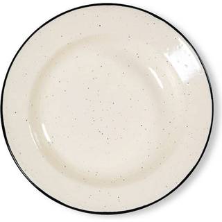 Doris emaljetallerken, beige