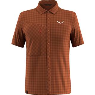 Salewa Puez Dry S/S Shirt Skjorte Herrer størrelse 52 farve brun