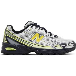 New Balance Unisex 740 i Hvid/Sort/Gul Synthetic, Størrelse 45.5