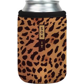 Sok Det kan sok muffe til øl & soda isoleret neoprenovertræk (klassisk leopard 12 oz kan ærme)