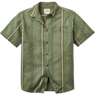 Passenger Chill Textured S/S Shirt Skjorte Herrer størrelse S farve olivengrøn