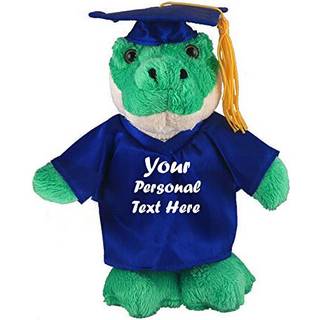 Plushland Plush Fyldt Animal Toys 8 tommer pr?senterer gaver til eksamen Day Personaliseret tekstnavn eller dit skolelogo p? kjole bedst til enhv