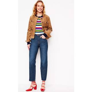 Boden Boden Blue High Rise Rigid 100% Cotton Straight Jeans