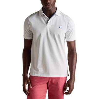 Joules Joules Woody White Cotton Pique Polo Shirt - M