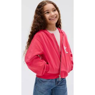 Relaxed Zip Up Hoodie - Red - 10