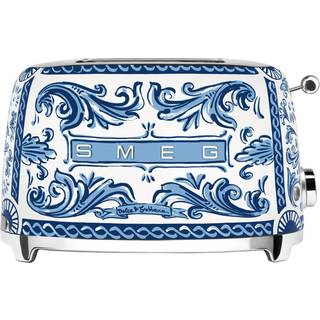 Smeg Dolce & Gabbana Brødrister Blu Mediterraneo - Brødristere Rustfrit Stål Blå - TSF01DGBEU