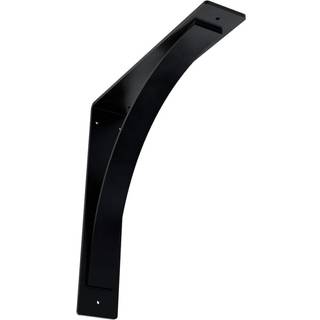 Ekena Millwork Bktm03x16x16mopbl st?lbeslag Morris 3 """" W x 16 """" D X 16 """" H Pulverlakeret sort