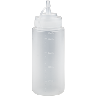 Cater-Line dressingflaske 450 ml PE/PP med mål klar
