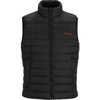HUGO Herren Steppweste schwarz unifarben