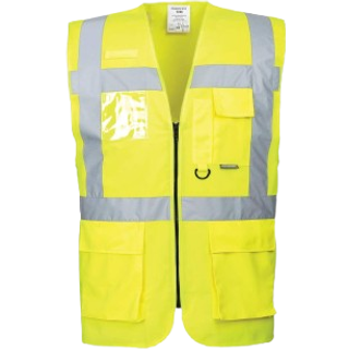 PW3 hi-vis Excutive vest - Gul (Størrelse: 6XL)