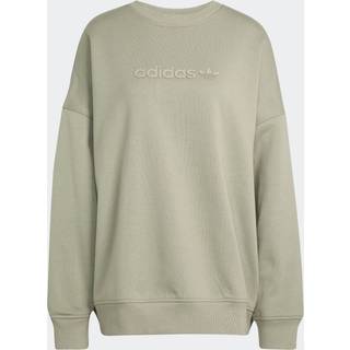 adidas Originals Essential Linear Oversized Crew Sweatshirt, Grøn - XS