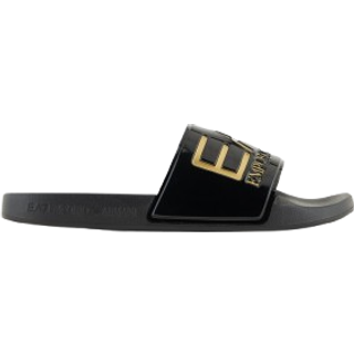 EA7 Emporio Armani Beach Sliders Shiny Black
