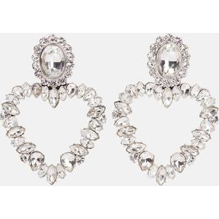 Self-Portrait Crystal-embellished earrings - silver - One Size