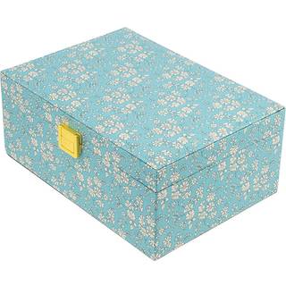 Bon Dep smykkeskrin m. Liberty print Square - Capel soft teal