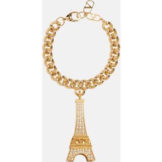 Valentino Eiffeltower crystal-embellished bracelet - gold - M