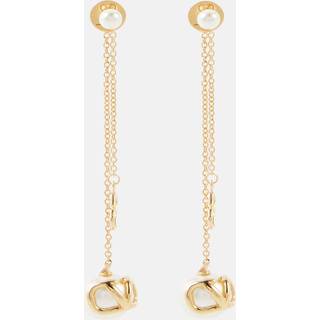 Valentino VLogo Signature faux pearl earrings - gold - One Size