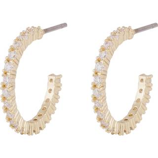 Snö Of Sweden Envy Thin Oval Earring Gold/Clear Onesize