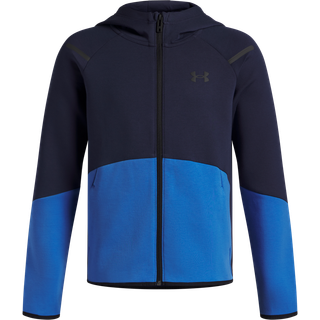 Under Armour Unstoppable Fleece Boys' Full-Zip Washed Navy / Blue Atlantis / Black YXL (160 - 170 cm)