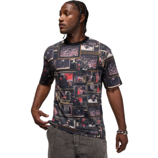 Oversized Jordan Brooklyn-T-shirt med print til mænd - sort - L