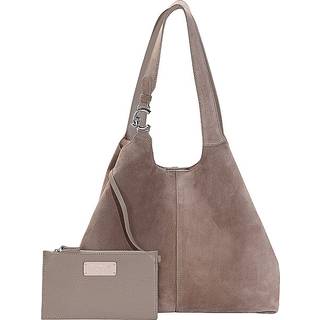Coccinelle C-Easy Suede Hobo bag taupe
