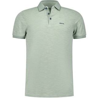 N.Z.A. Herren Polo-Shirt grün meliert
