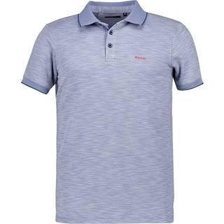 N.Z.A. Herren Polo-Shirt blau meliert