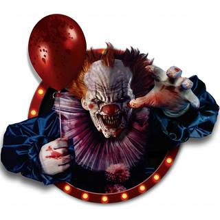 Selbstklebende 3D Deko Folie Horror Clown