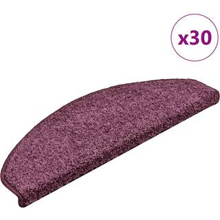 trappemåtter 30 stk. 65 x 21 x 4 cm mørkelilla halvrunde store