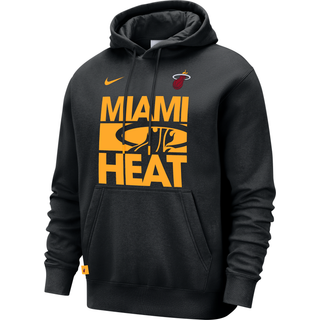 Miami Heat Club Courtside Nike NBA-hættetrøje til mænd - sort - L
