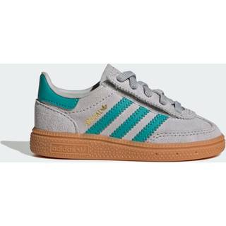 Handball Spezial Comfort Closure Elastic Lace Kids sko - Grey Two / Pure Teal / Gum - 22