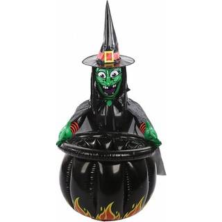 Halloween Hexe mit Kessel Getränkekühler 90cm