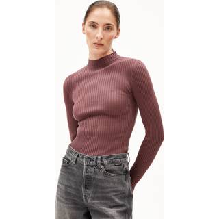ARMEDANGELS Women's Alaani Longsleeve Damer størrelse XL farve brun