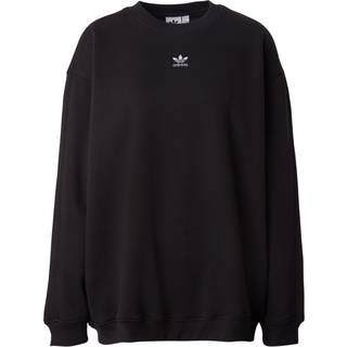 Essentials Fleece Long Oversized Crew sweatshirt - Black - 2XS