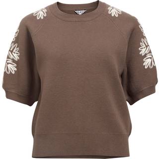 Broderet Strikket Top