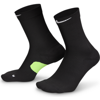 Nike Fast Midweight Crew Running Socks-Black,Grey, Size 34-38 - black