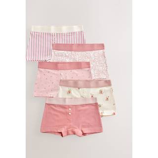 Next Pink Boxer Short Briefs 5 Pack (2-16yrs)