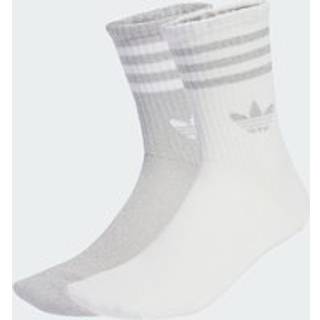3-Stripes glitter crew-sokker 2 par - Silver Metallic / White - 37-39