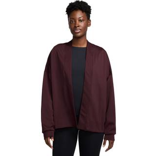 Oversized Nike Zenvy Dri-FIT-cardigan til kvinder - rød - rød - M (EU 40-42)