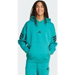 Future Icons 3-Stripes hættetrøje - Pure Teal - XL