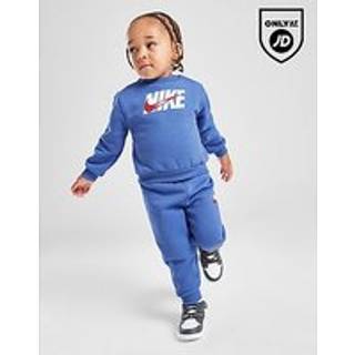 Nike Swoosh Fade Crew Tracksuit Infant, Blå - 6-9M