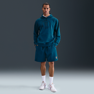 NikeCourt Heritage Dri-FIT-tennishættetrøje i french terry til mænd - blå - M