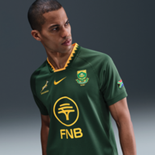 Springboks 2025/26 Stadium Home Nike Rugby Home Replica-spillertrøje til mænd - grøn - XL