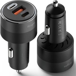 Ringke 3-Port Car Fast Charger 84W Black