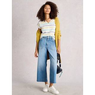 White Stuff White Stuff White Nelly Notch Stripe Neck T-Shirt