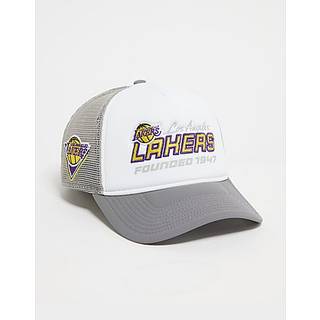 New Era NBA LA Lakers Trucker Cap, White - One Size