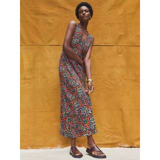 Ro & Zo Ro & Zo Ditsy V-hals Midi Kjole - EU 40 (UK 12)