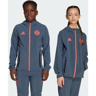FC Bayern München Tiro 25 Competition Vis Tech rejsejakke børn - Bold Onix / Easy Coral - 164