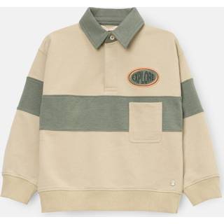 Angel & Rocket Angel & Rocket Isaac Sweatshirt med knap i halsen og farveblok